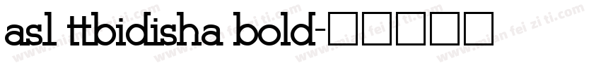 as1 ttbidisha bold字体转换